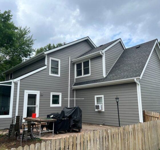 James Hardie Aged Pewter Siding in Olathe, KS | Sure Point Exteriors